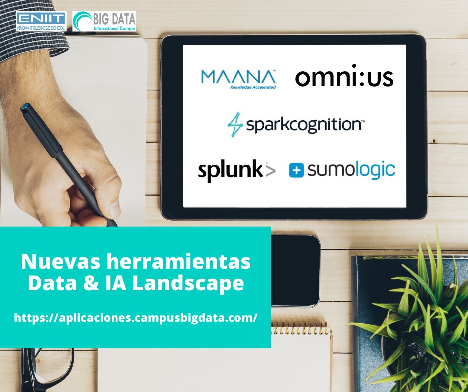 MasterMachineLe's tweet photo. ¿Has visto las nuevas herramientas #Search del #DATA &amp; #IA #Landscape de esta semana? #Maana #Omnius SparkCognition Splunk y Sumo Logic son algunas de ellas.
https://t.co/XbuYmLxb5K https://t.co/b3U5hHDKsB