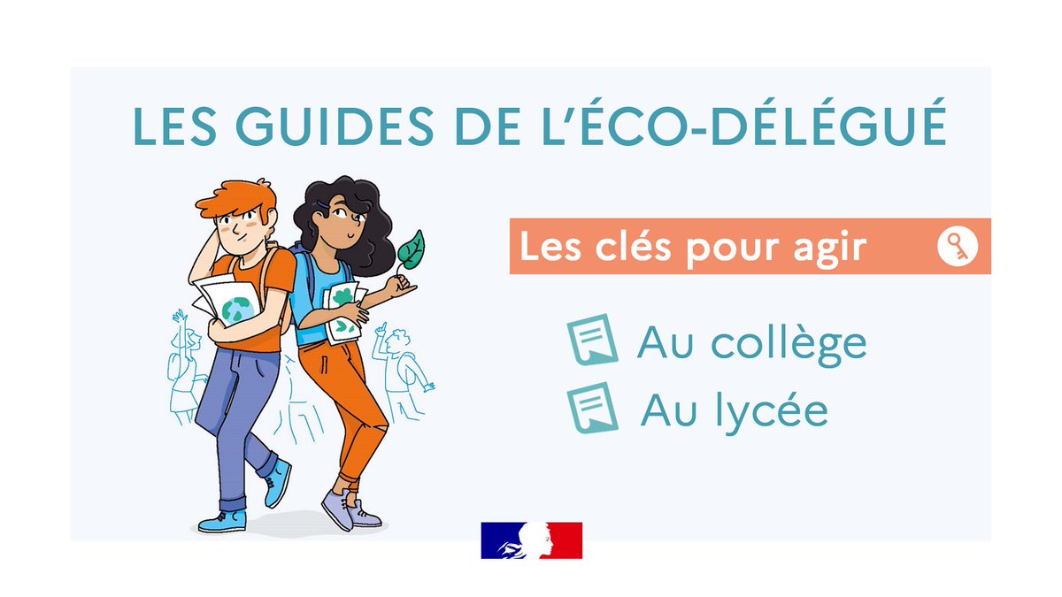 #MardiEDD  🌍 Les éco-délégués sont acteurs de la transition écologique et solidaire au collège et au lycée.
Par où commencer ? Comment s'organiser ? 2 guides <a href="/education_gouv/">Ministère Éducation nationale</a> <a href="/ademe/">ADEME</a> <a href="/ecologie_gouv/">Min. Ecologie Territoire Transports Ville Logement</a> leur fournissent toutes les 🔑 pour agir !

▶ swll.to/W3XxC11 <a href="/VieLyceenne/">Démocratie scolaire et engagement</a>