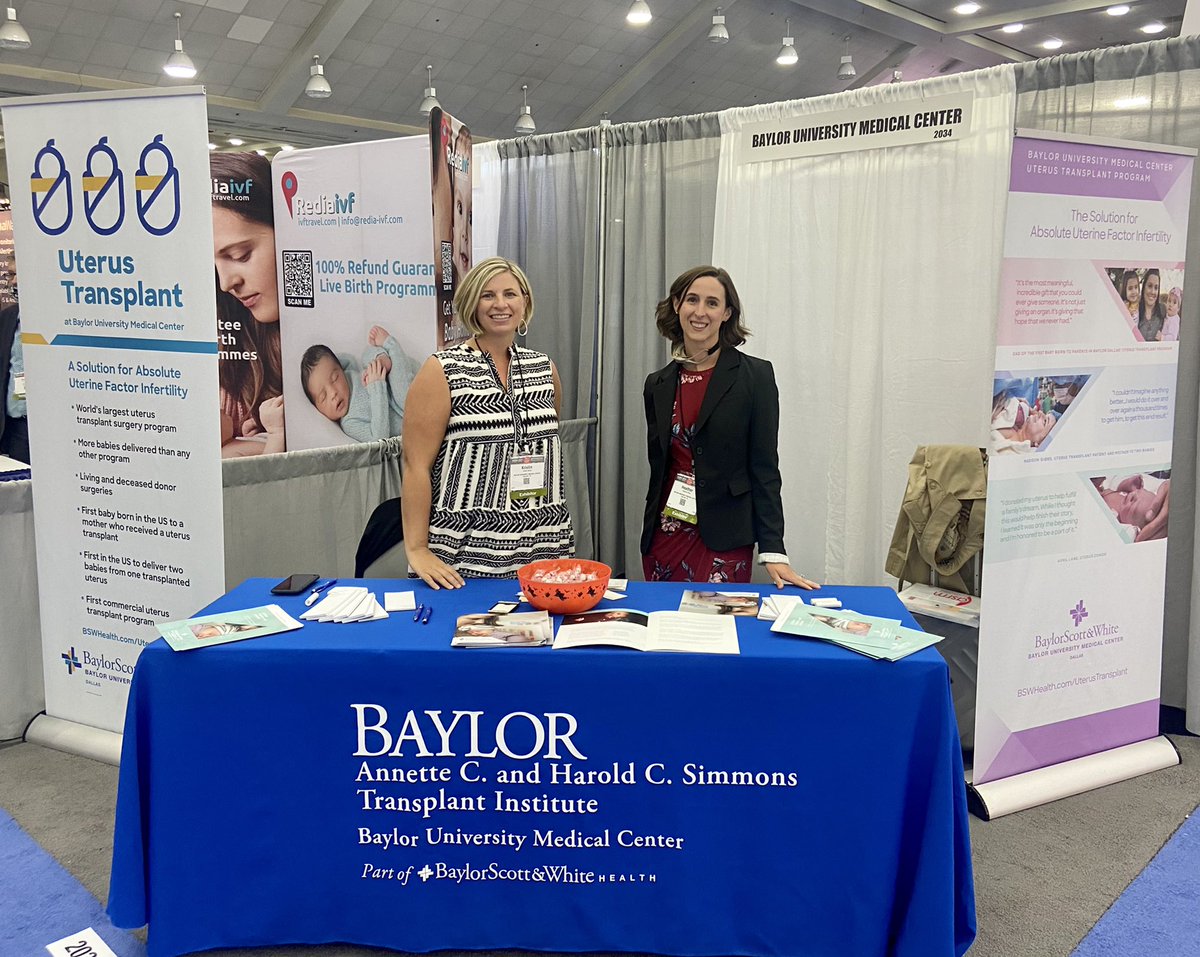 Dallas Uterus Transplantation (@uterusdallas) on Twitter photo Are you curious about uterus transplantation? Come and see our coordinators Kristin and Heather at ASRM in Baltimore @ReprodMed <a href="/bswhealth_DFW/">Baylor Scott & White Dallas-Fort Worth</a> Are you curious about uterus transplantation? Come and see our coordinators Kristin and Heather at ASRM in Baltimore @ReprodMed <a href="/bswhealth_DFW/">Baylor Scott & White Dallas-Fort Worth</a>