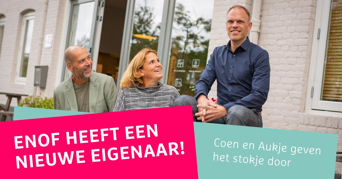 We hebben bijzonder nieuws! Enof heeft een nieuwe eigenaar. Nieuwsgierig naar wie hij is en waarom de huidige eigenaren Coen &amp; Aukje een opvolger hebben gezocht? Lees dan het nieuwsbericht via bit.ly/3FZnluX