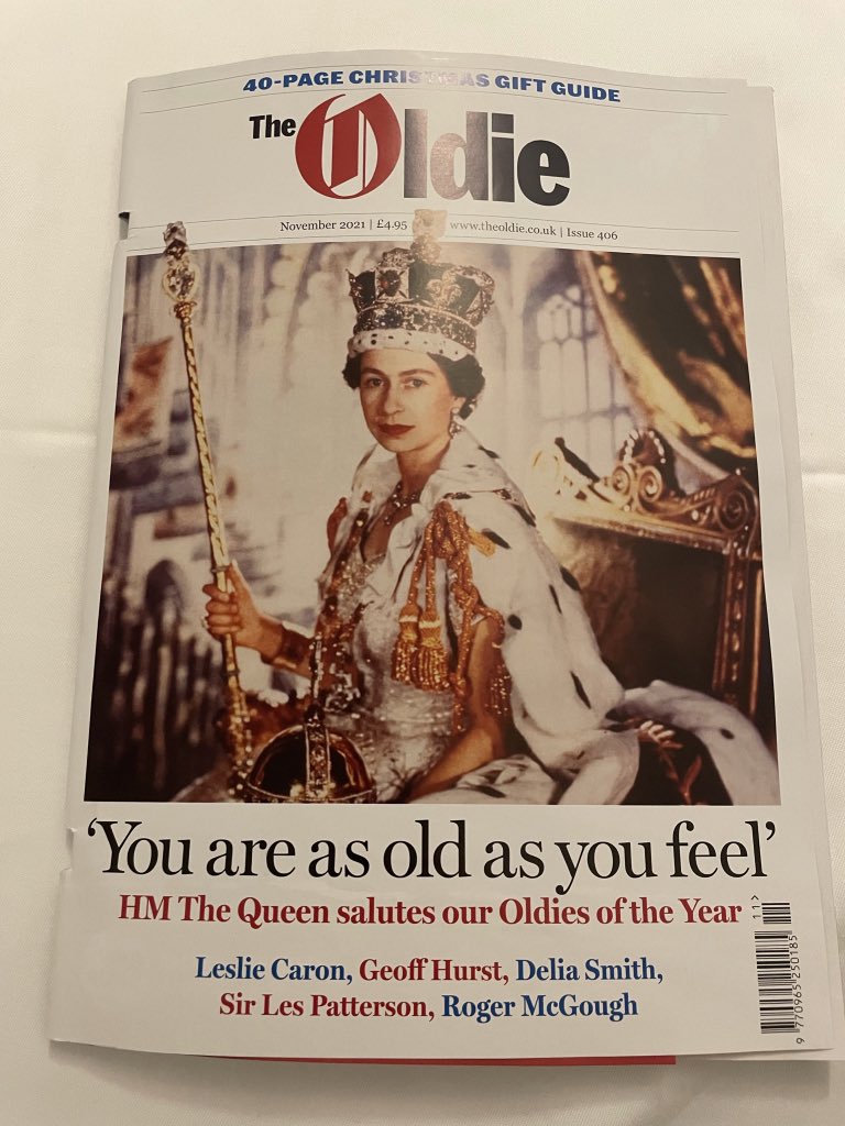 The Queen has turned down an Oldie of the Year Award saying she believes “You are only as old as you feel,” and as such “didn’t believe she met the relevant criteria” <a href="/OldieMagazine/">The Oldie</a>