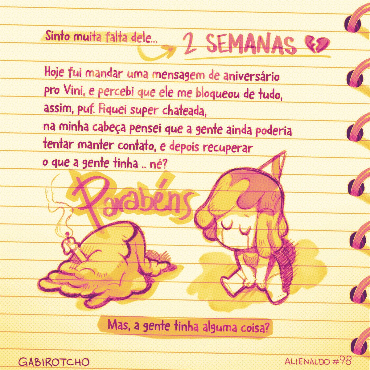 HOJE TEM E-MAIL PRA GALERINHA! Nele vou falar como as coisas tão chegando no fim, as alterações que tive que fazer nas páginas que já tinha produzido, e o que falta pra mandar o livro pra gráfica. Tá logo ali!! Brigado pela paciência e pelo carinho sempre. #partiu!!! 👽✨