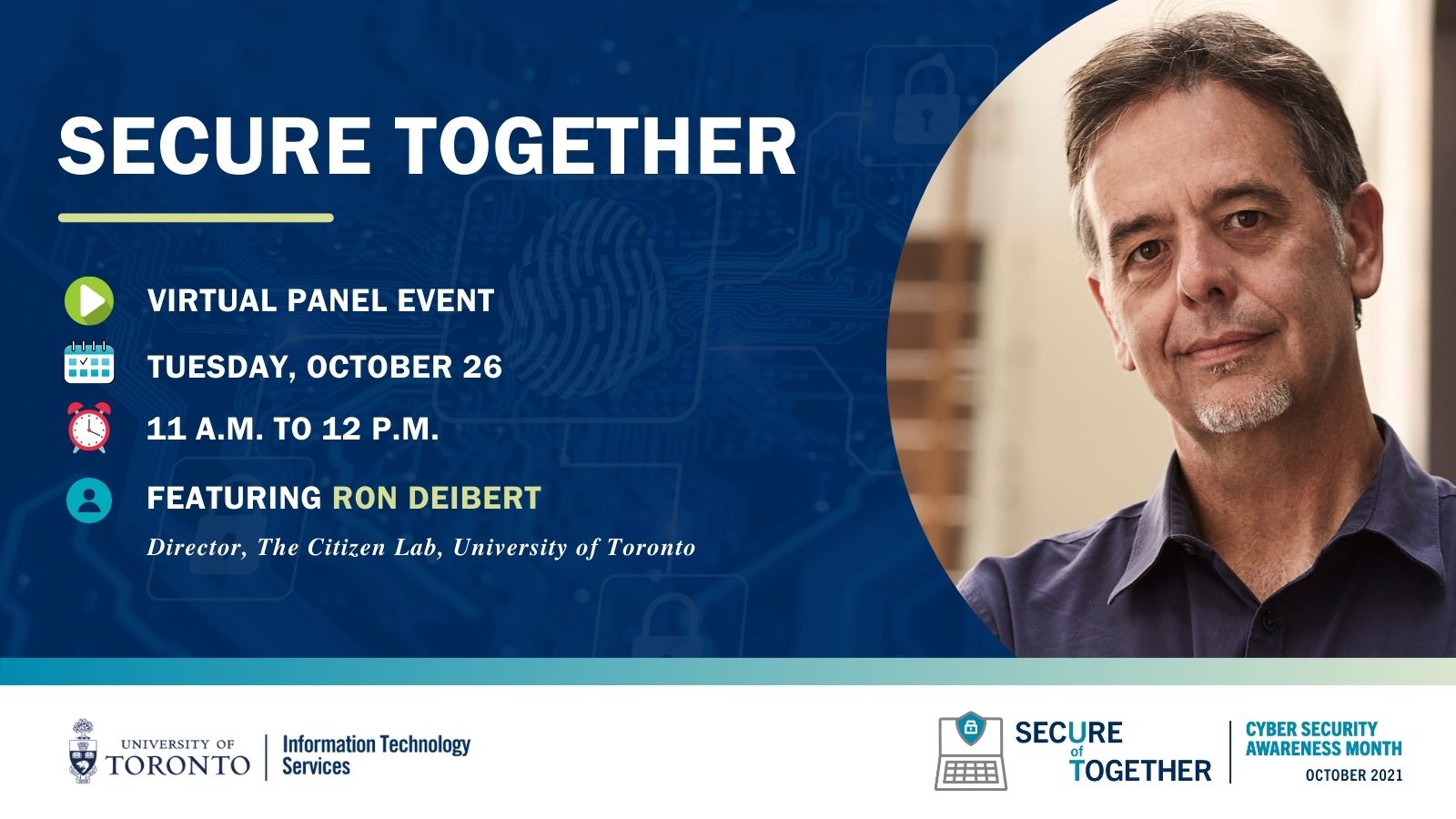 CSAM virtual panel event featuring Ron Deibert, Director of The Citizen Lab.