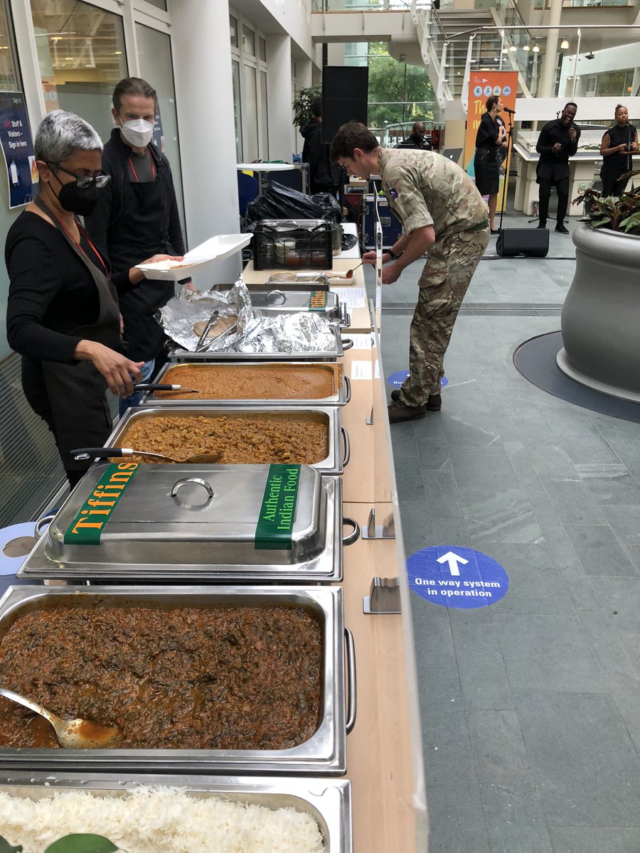 AFGFelton's tweet photo. Its Race Day in Abbey Wood - Gospel Choir and a vegan curry for lunch anyone? Happy Tuesday from DES! #curry #Gospel #lunchtime #yum #onestsp https://t.co/76kI1zy7tp