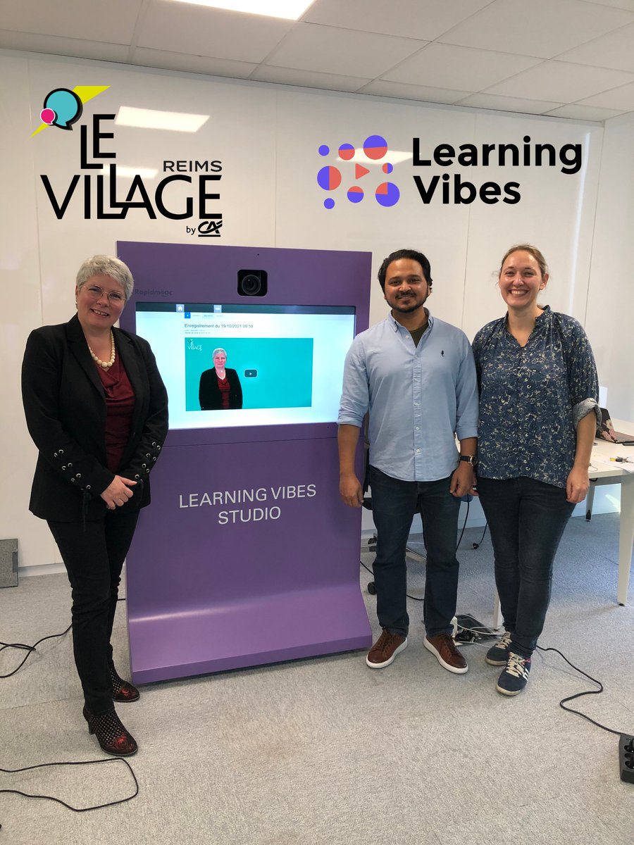 VillageCAReims's tweet image. Moteur, action🎬
Aujourd&apos;hui nous nous sommes associés à la start-up @LearningVibes pour enregistrer notre newsletter mensuelle en vidéo en 45min +d&apos;infos👉 learningvibes.com
#villagebyca #reims #bezannes #startup #innovation #learning #formation #vidéo #promotion