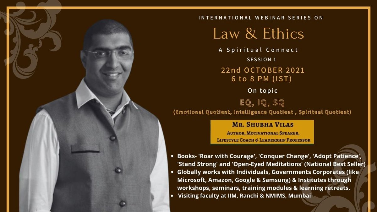 EthiccraftClub's tweet photo. We introduce our First Speaker as Mr. Shubha Vilas.
He is an author, A story Teller and Motivational Speaker.

DATE- 22nd OCTOBER Friday
Timings-  6 to 8 pm (IST)  

 Register at: https://t.co/qGNy4q8vcN

join us on Telegram: https://t.co/dIdPDBAJ5s https://t.co/dvskXbl1jx