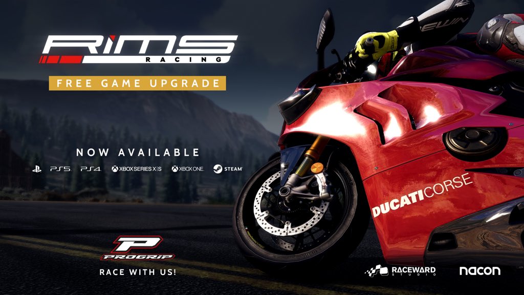Are you ready to expand the challenge with <a href="/RacingRims/">RiMS Racing</a>?
A juicy Free Upgrade for all the game owners has been released, with new content and improvements. A time-limited free demo will also be available in the digital stores!
Try our products on your dream bike in #RiMSRacing!