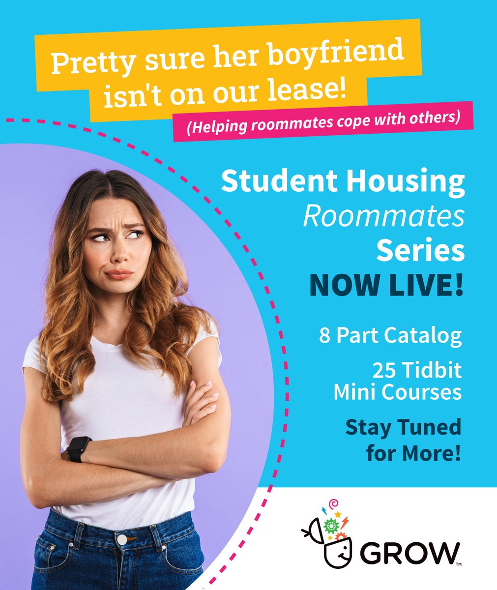 👋  Student Housing! Every now and then, guests come…and don’t leave. Or overstay their welcome or can’t get the hint that the roommates want them to get the heck out! "Pretty Sure Her Boyfriend Isn't on Our Lease!" is now LIVE! #Studenthousing #growlms #multifamily