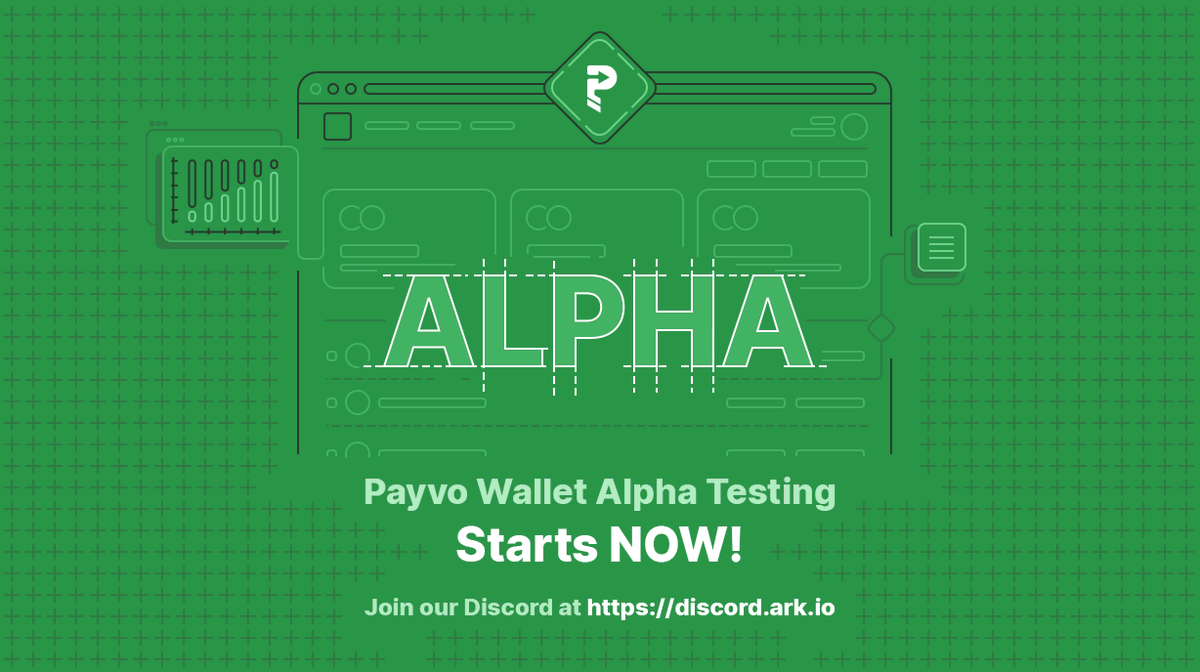 PayvoHQ's tweet photo. Payvo Wallet Alpha Testing is now live! Come and help us test our brand new wallet in our Discord's #Testing channel! 

Join Here: https://t.co/LJwJ0WeXCT

#ARK #Payvo #cryptowallet https://t.co/2IylQAw7ZR