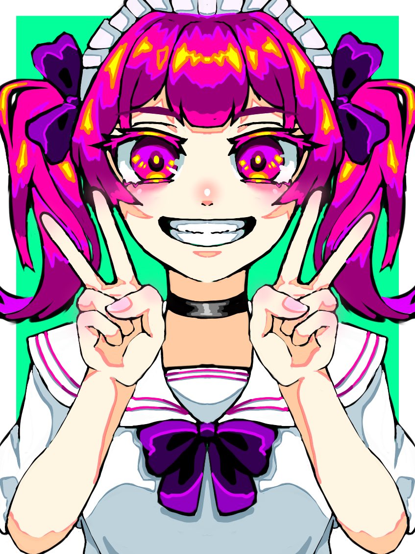 描いてみた ピース 対称定規で描いてみた 絵描きさんと繫がりたい イラスト好きな人と繋がりたい イラスト ツイレポ