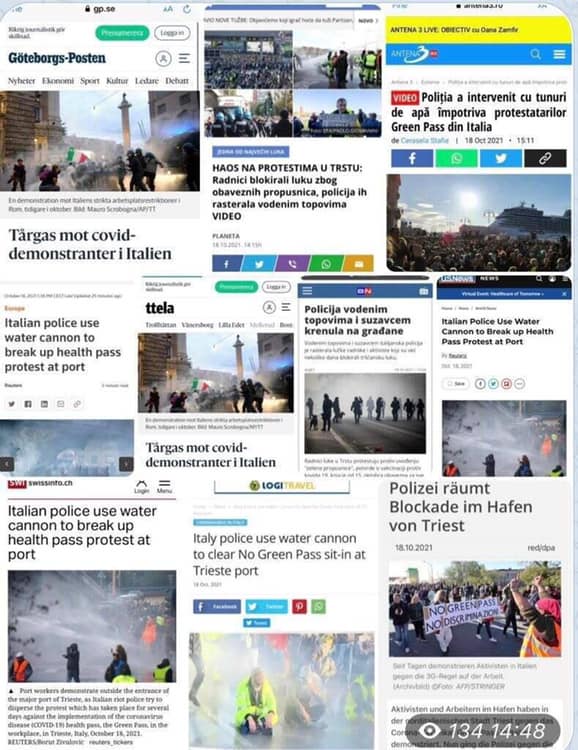 ciroabbate's tweet photo. Il mondo ci guarda e ci vede per quello che siamo: una dittatura. 
La maggioranza degli italiani non lo sa o finge di non saperlo, un po' come il cornuto che è sempre l'ultimo a capire... 
#TRIESTERESISTE #triesteNONmolla 
#dittatura #NoGreenPass #Resistenza #Draghistan https://t.co/MKxvAcRoUG