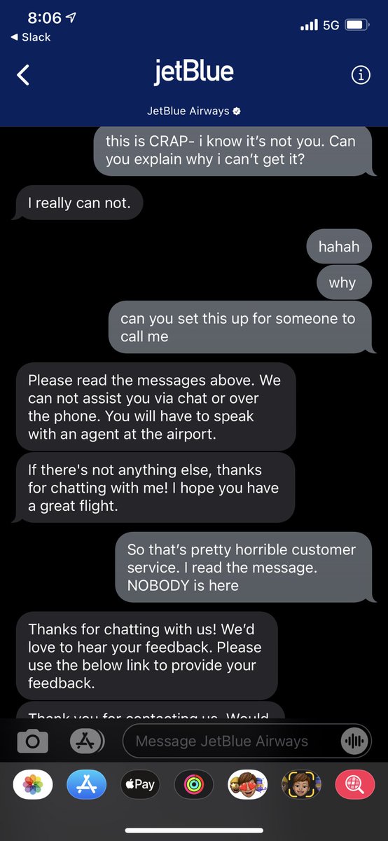 BossC088's tweet image. I work in customer service, fast paced field, like travel. THIS is THE worst customer service I have ever received &amp;amp; I do NOT get hot/complain…. @JetBlue not sure how you want to handle this. I can’t access my boarding pass, no service team member is here. #NOTHAPPY #jetblue