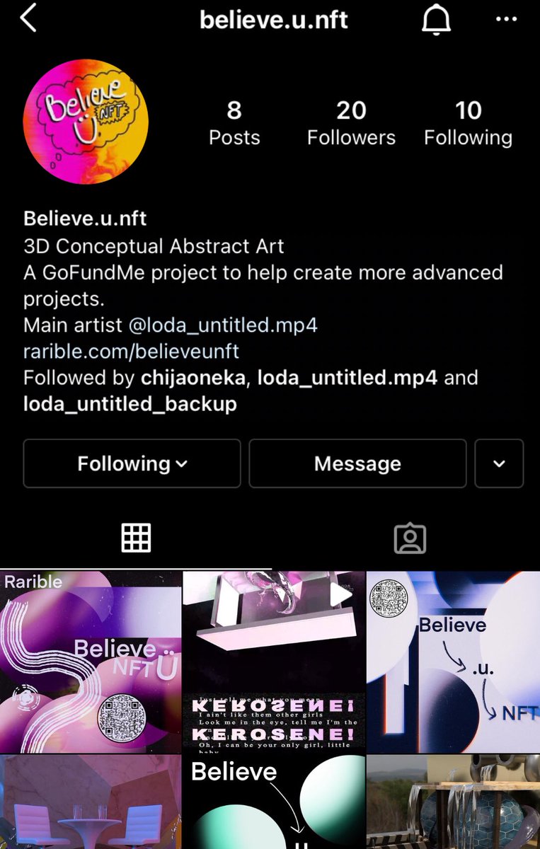 BelieveNft's tweet photo. We live on Instagram https://t.co/Jj8pds9Jyl