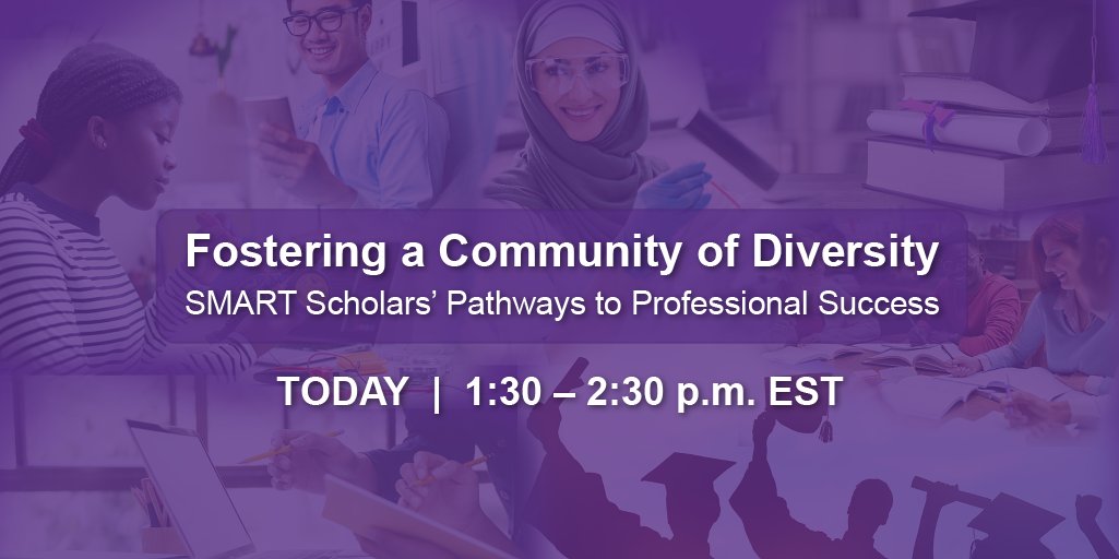 It is not too late to register for our Fostering a Community of Diversity Webinar today at 1:30p.m. EST to hear #DoD leadership & scholars from @AFResearchLab & @NUWCNewport discuss the value of #diversity within #STEM.  bit.ly/3uJM5Co
#diversity #diversityinstem