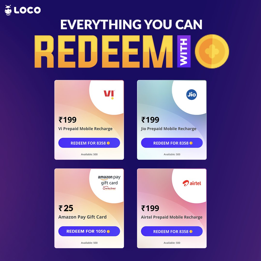 GetLocoNow's tweet photo. Redeem your Loco Rewards now! π
https://t.co/9rLfJoa1m9 https://t.co/U9jktLmTha