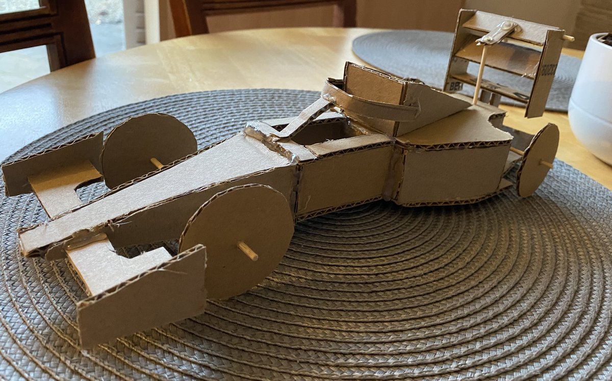 6th year Engineering are currently working on their cardboard models for their LC F1 project. One example is shown below. Great work DK 👍 <a href="/ArdgillanCNews/">Ardgillan College</a> <a href="/technology_4/">PDST - T4</a> <a href="/ettaireland/">The E.T.T.A</a>