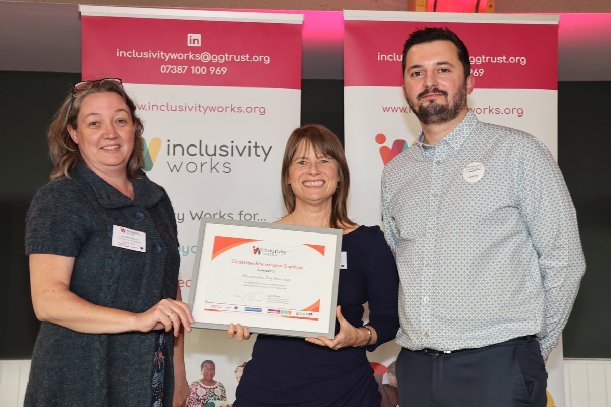 "It's so important to feel like an equal within the workplace, and that's how I feel at GDA. It's so powerful to be able to demonstrate the deaf community to people and show that we can." <a href="/glosdeaf/">GDA</a> 

#InclusivityWorks #12daysofInclusivity #InclusiveEmployer #Gloucestershire