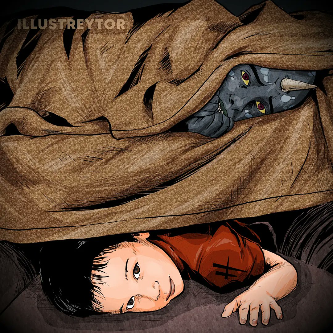 illustreytor1's tweet photo. THERE'S A HUMAN UNDER MY BED!
#huionhauntober2021 #bed
#ilLUSTREytor 
#ArtKoIto 
#LikhaKoPo 
#horror #Halloween #halloween2021 #Spooktober #spookymonth #inktober2021 #inktober #MONSTERS https://t.co/BfbW1Gvgfz