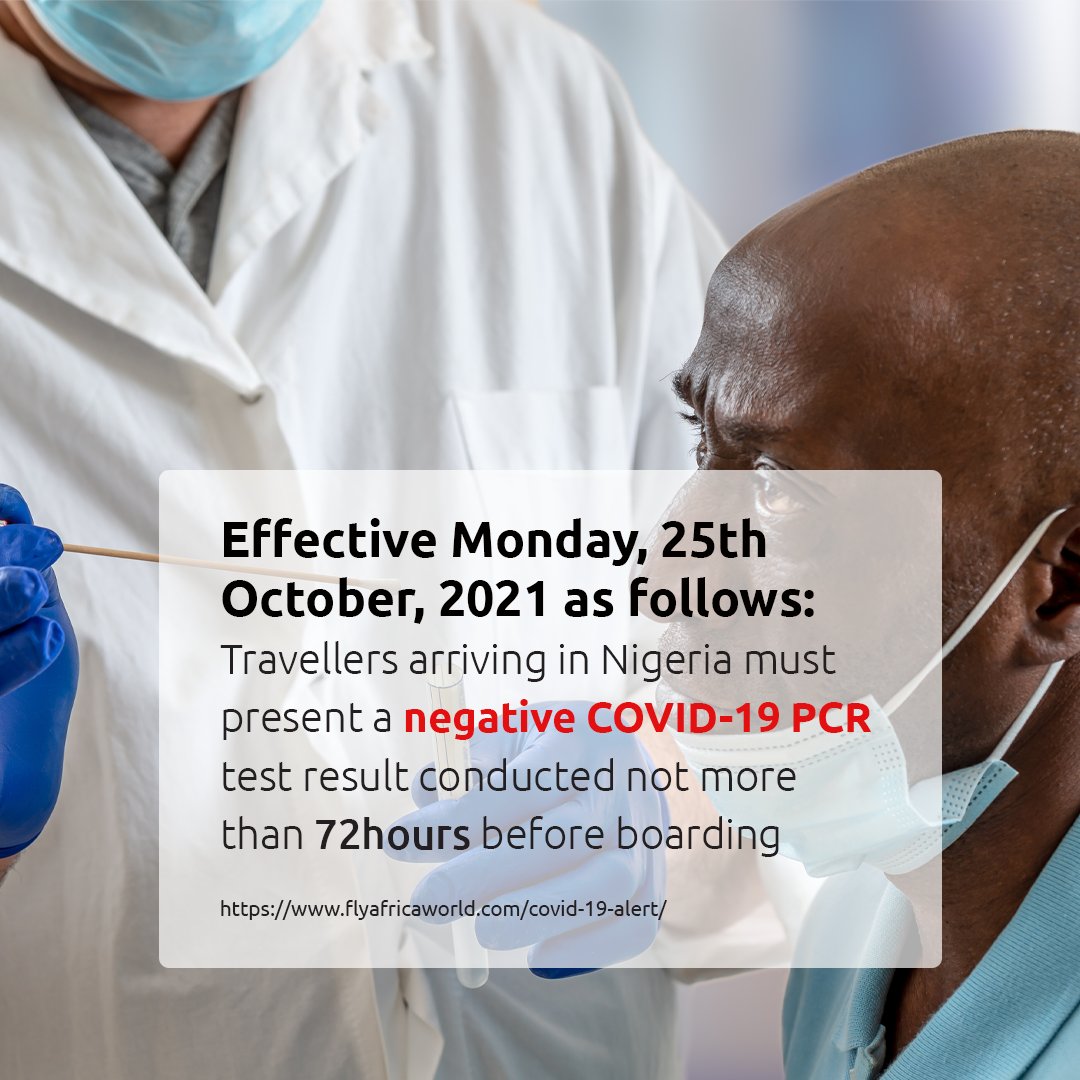 flyafricaworld's tweet photo. Arriving in Nigeria soon? Know what you NEED to DO before you travel.
Visit our COVID-19 page, using the link below: https://t.co/0RDoKPdN4S
#flysafe #flyconfident #bookandfly #Lagos #Abuja #Freetown #Monrovia #Accra #Kumasi #Tamale #Takoradi https://t.co/wQ4cy1Y75a