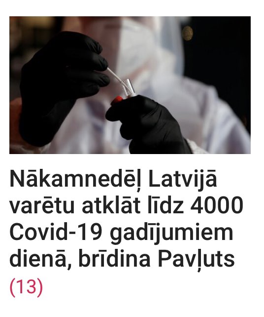 Jau sāk pievērsties gaišredzībai, vai statistika jau sazīmēta vairākiem mēnešiem uz priekšu, lai lokdaunu 15.11. neatcelšu ne pa kam? 🤨