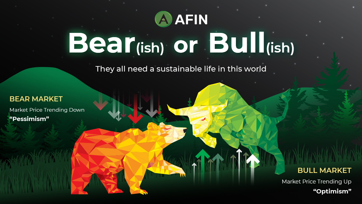 AfinCoin's tweet image. 🐻Bear(ish) or 🐂Bull(ish)
.
🌳They all need a Sustainable life in this world🌏

Sustainable Living belongs to all of us, even the animals that live in this world. Let&apos;s make the world move towards a sustainable future.

#AFIN #afincoin #Asianfintech #GreenBitcoin #Sustainability