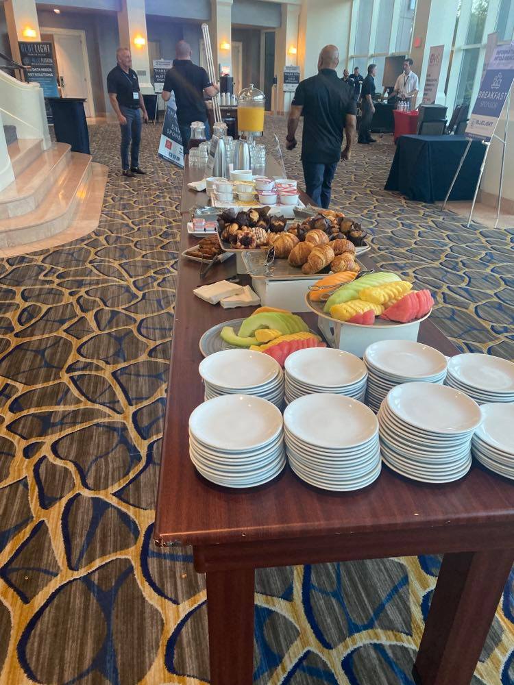 Blue_Light_LLC's tweet photo. Don't go bacon our heart today by missing our i2i conference breakfast! https://t.co/BfTQd7vgg9