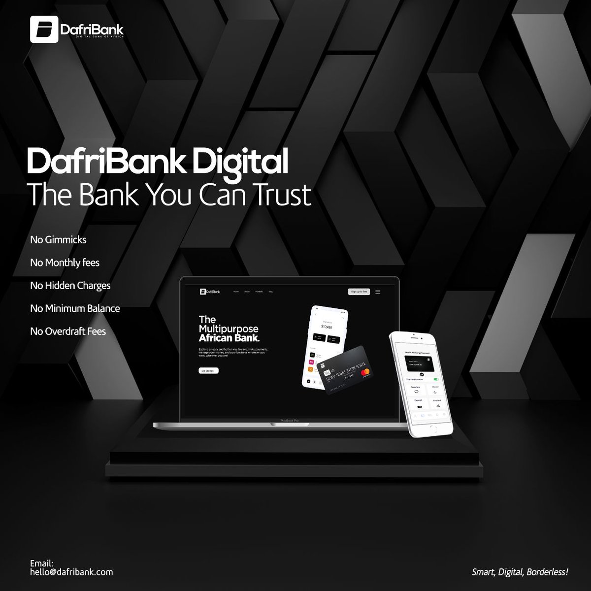 <a href="/elonmusk/">Elon Musk</a> <a href="/DBACurrency/">Digital Bank of Africa (#DBA)</a> is the #DBAtoken backed by <a href="/DafriBank/">DafriBank Digital</a> and @Dafrixchange powered ecosystems. Hard forked to our #Eth contract now live on Pancake Swap on #Bsc. Circulating Supply of 10 million Tokens priced at $20 and has the ability to magnify in terms of ROI in the near future.