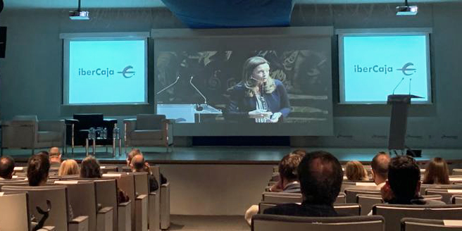 ibercaja's tweet photo. ⏩ La jornada "La #empresa ante los retos de la #sostenibilidad", organizada por @ibercaja en el marco de su Semana del Planeta, se ha realizado de forma simultánea en Zaragoza, Madrid, Burgos, Alicante y Sevilla. 

📷: Imágenes de Burgos y Sevilla #IbercajaSemanaPlaneta https://t.co/wNTkyug9W4