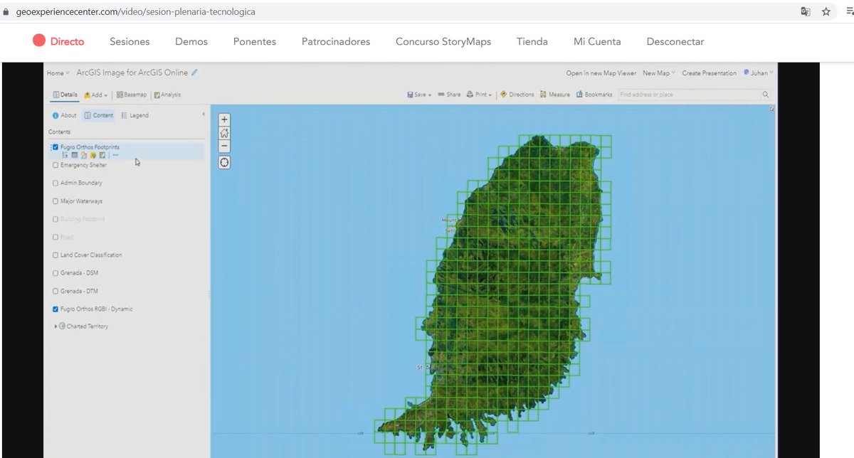 0mgould's tweet photo. ArcGIS Image for ArcGIS Online, para manejar grandes colecciones de imagenes en la nube, aplicar modelos de deep learning, y más. Aquí el modelo de reconocimiento de edificios. #CEsri21 https://t.co/sxa3JD72tZ