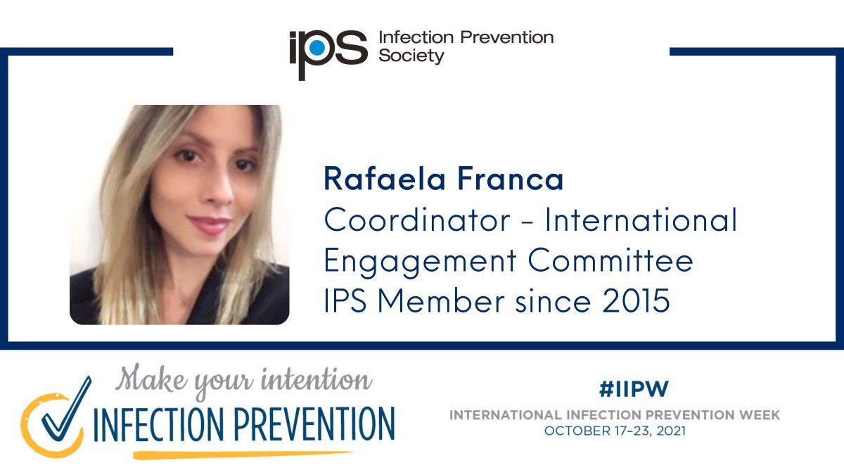 "The resources &amp; networking that comes with #IPS membership is invaluable. It's a rich &amp; inspiring environment that triggers behaviour change, new ideas, great discussions &amp; new models for delivering #IPC".

@RafaelaOFranca

#IIPW #InfectionPrevention <a href="/APIC/">APIC</a> #IIPW2021