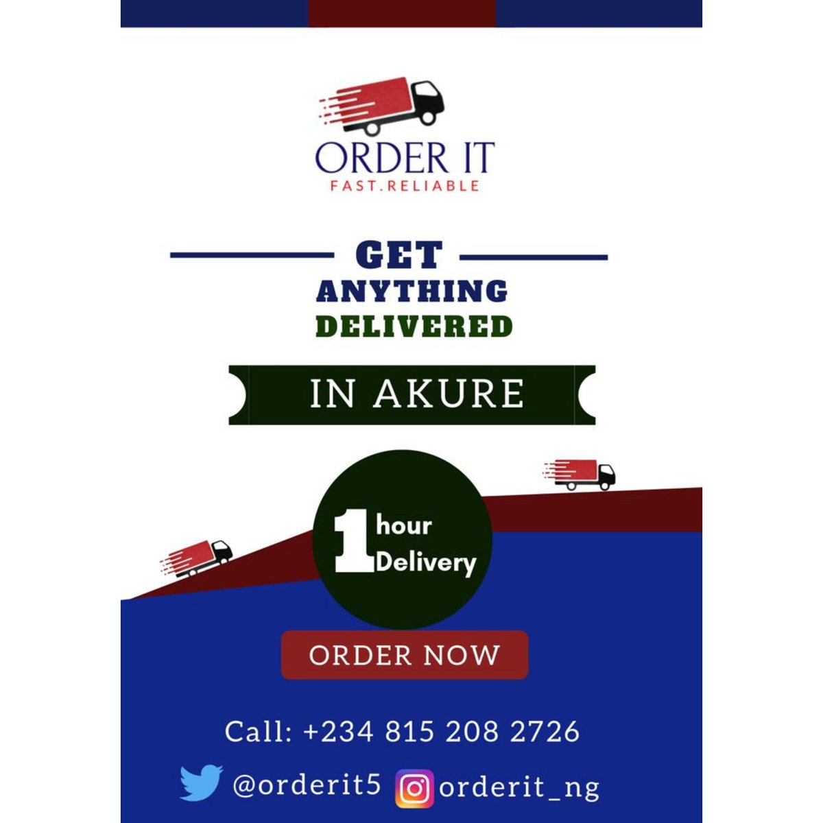 OrderIT_ng's tweet image. 🌶️🫑When it comes to hassle-free delivery solutions, there is no such thing as orders that magically appear at your doorstep, it just @OrderIT_ng at work.

#orderIT #akuredelivery #ondodelivery #dispatchriderinakure #deliverycompanyinakure #akurewarehouse #ondodistribution