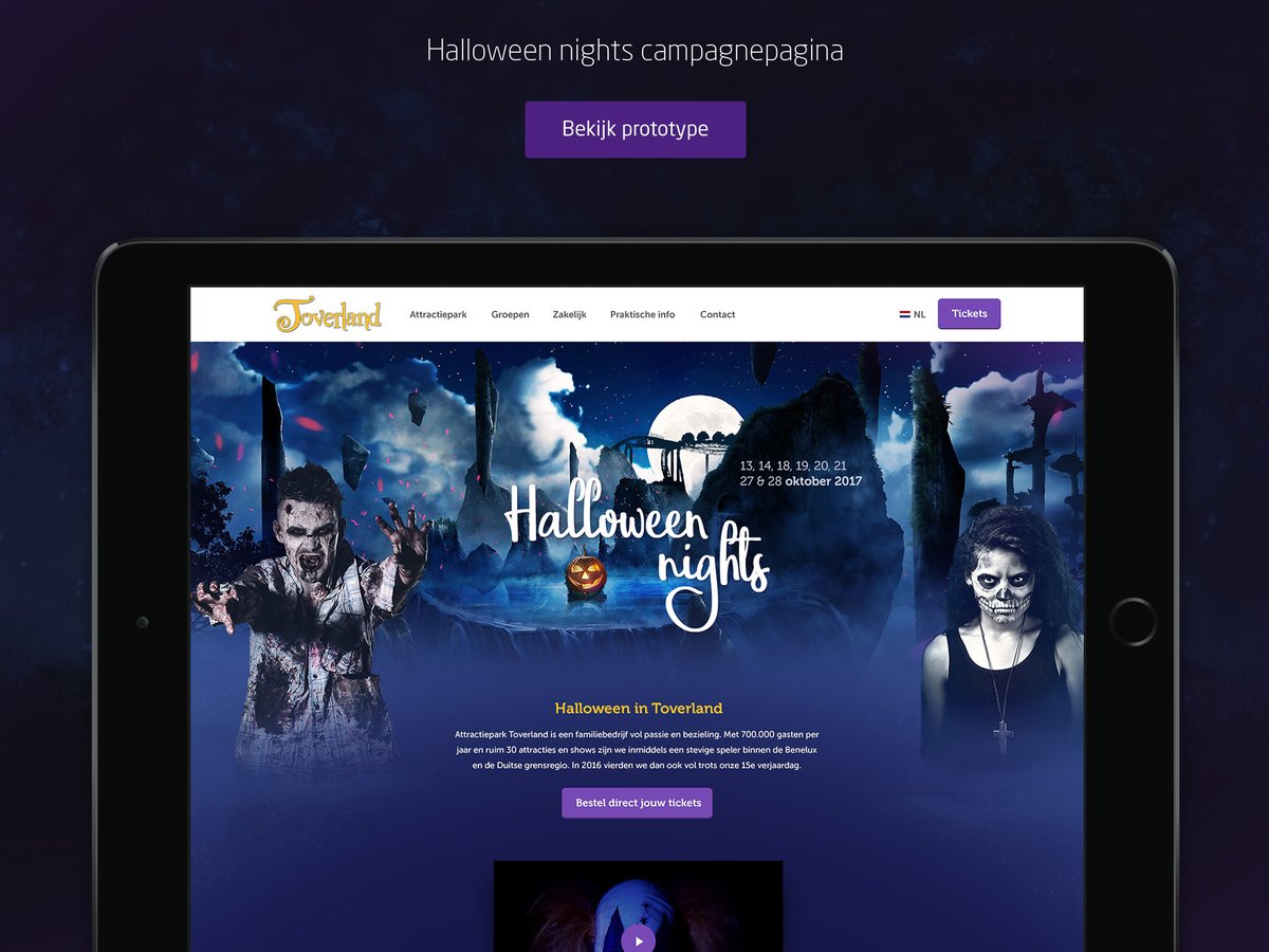 ⭐️ #pitch: Toverland | Attractiepark Sevenum 

🎯 Doel: Een nieuwe responsieve website die voldoet aan de kernwoorden: Avontuurlijk, Persoonlijk &amp; Ambitieus.

In onze #tryouttuesday delen wij een samenraapsel van brainfarts en pitches voor mooie merken die anders vergeten worden.