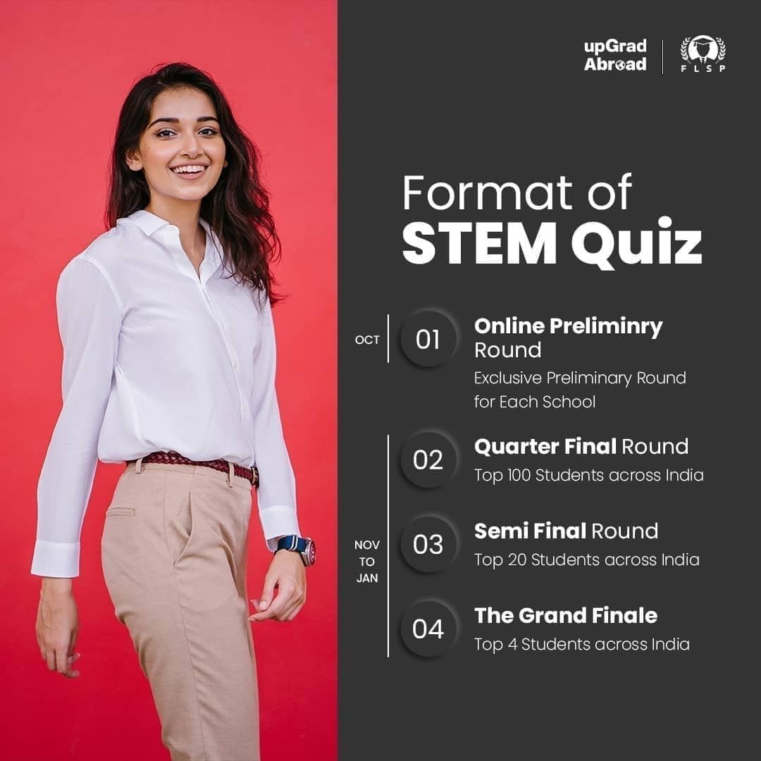 Knowthetribe's tweet photo. upGrad's Future Leaders Scholarship Program (FLSP) - a nationwide Business Design Challenge and STEM quiz for Classes XI &amp; XII is here! https://t.co/6zSQet1PCG
NO ENTRY FEE. Fully digital. Last date for registration is November 10, 2021.
#business #quiz #STEM #upgrade #future https://t.co/nTiBsOVg3Q