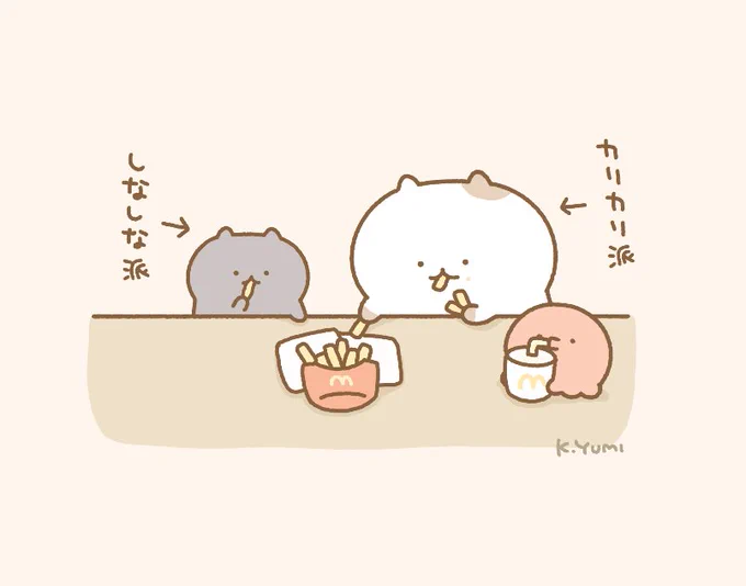 おとといのマックのツイートに本当にたくさんの反応をいただいており、新たにフォローして下さった皆さまもありがとうございます!
普段はこちらのねこさんや海川のいきものたちのイラストや漫画を描いたり、LINEスタンプや絵文字を作っています。今後ともよろしくお願いいたします🙇 