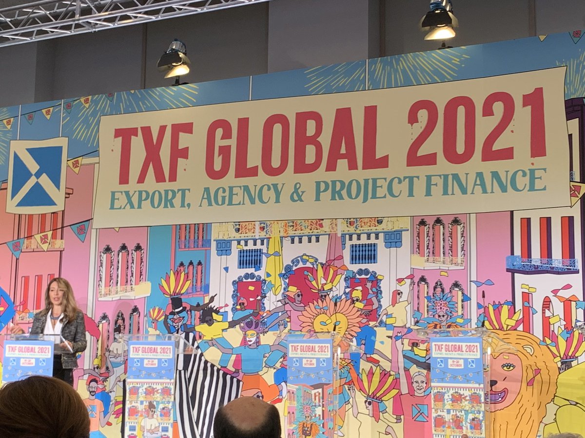 Opening of #TXF Global by Xiana Méndez, Secretary of State for Trade at the Spanish Ministry of Industry, Trade and Tourism #ExportFinance #ProjectFinance