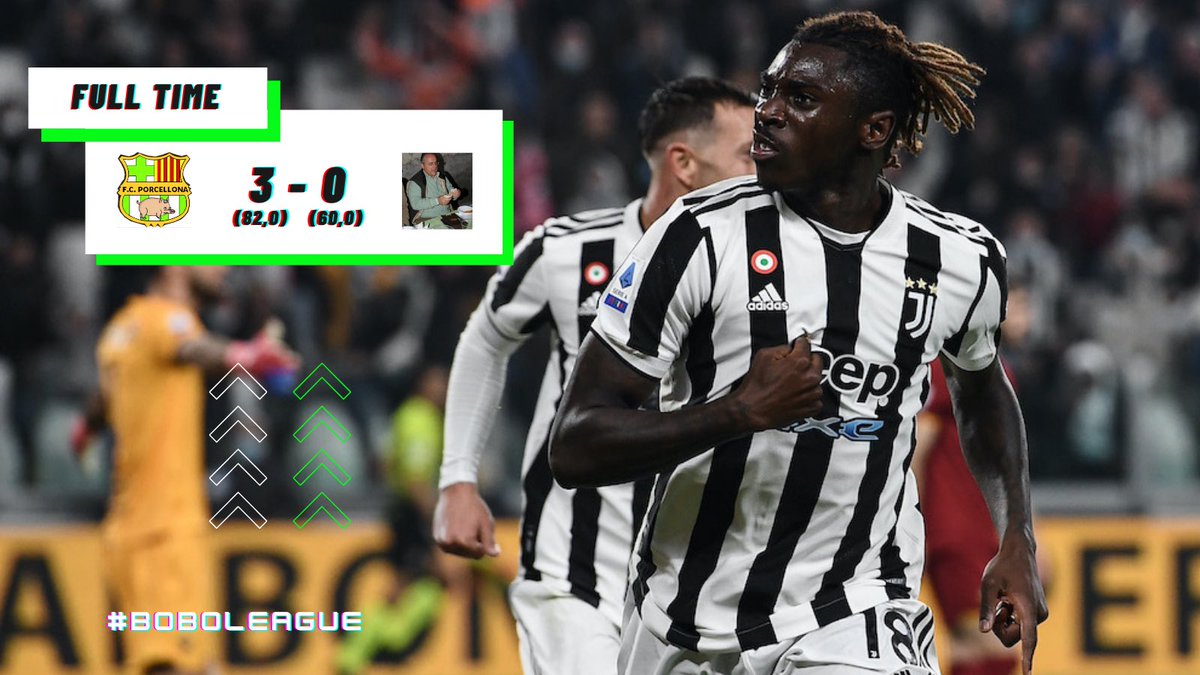 PorcellonaFC's tweet photo. FT. | Triplice fischio al Porcellona Stadium!

Schiantata la capolista, che prestazione dei ragazzi, in emergenza, di cuore 🤍💚

Ora però, testa alla prossima partita! 

FORZA PORCELLONA ⚪️🟢

#Fantacalcio #BoboLeague #ForzaPorcellona https://t.co/c5xk4SOa0W