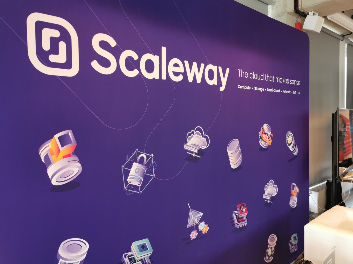 maxsab's tweet photo. #Wolvessummit2021 Here we are!
Don't hesitate to come and say hello to the @Scaleway team ๐ https://t.co/iuOvULx1rT
