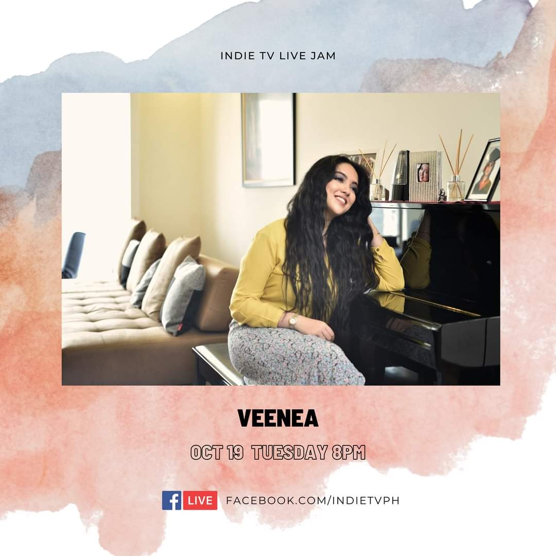 IndieTVph's tweet photo. Singer-songwriter based in Kuala Lumpur, Malaysia.
@Veenea Live Tonight at 8PM. 

Link to @veenea Socials:
Instagram : https://t.co/uw4sl7asT4​
Facebook : https://t.co/JbRHSMPwIV​
Website : https://t.co/ejmX7htePm
Youtube : https://t.co/m9d9dzI0xt https://t.co/MQ14L7RXdP