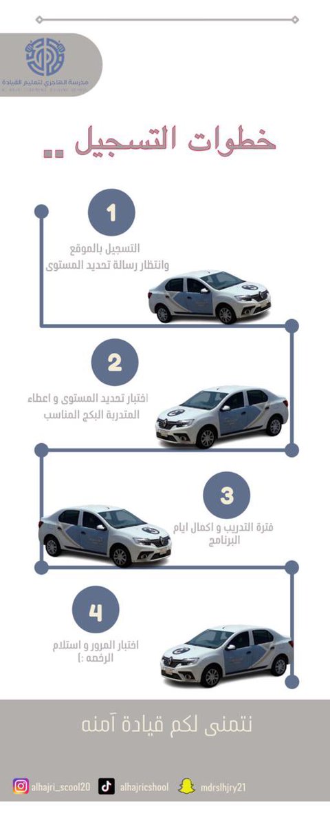 مدرسة الهاجري لتعليم القيادة tweet media