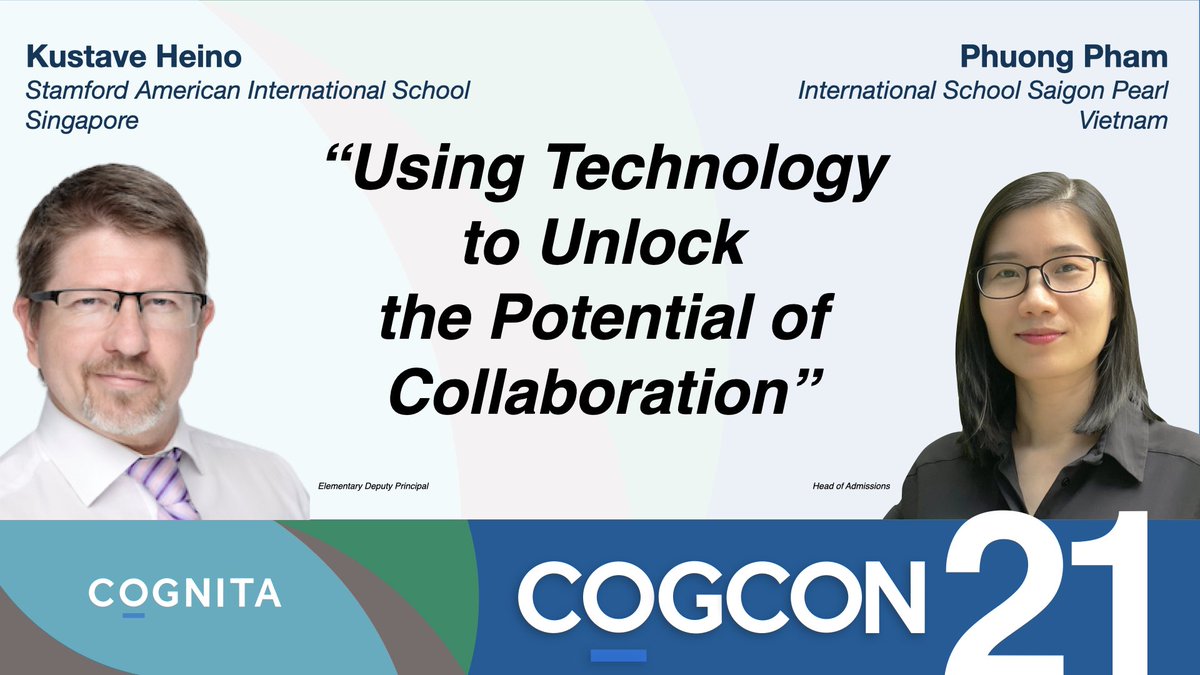 ATorrens84's tweet photo. Excited to bring together all educators and staff within @CognitaSchools in Asia to this year’s #CogCon21. Our goal is that the entire community gains something from interacting with our Cognita-based speakers from across the continent of Asia on Nov 5! #CognitaWay https://t.co/WmCK29AZEY