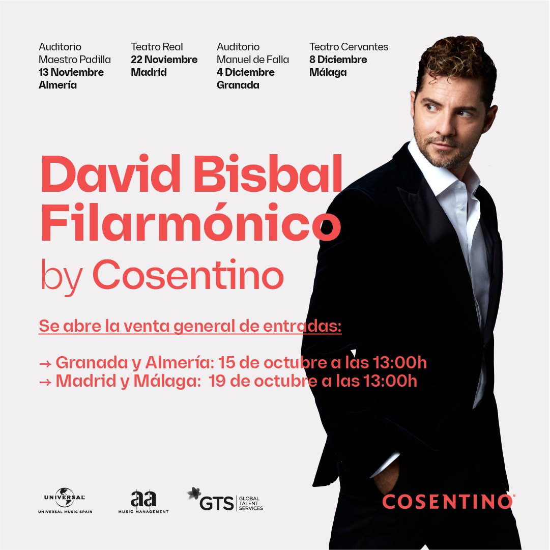 Cuento los días para ir a Madrid y Málaga con mi show Filarmónico, no me faltéis!! <a href="/GrupoCosentino/">Cosentino</a> 
Madrid: teatroreal.es/es/espectaculo…
Málaga: unientradas.es/janto/main.php…