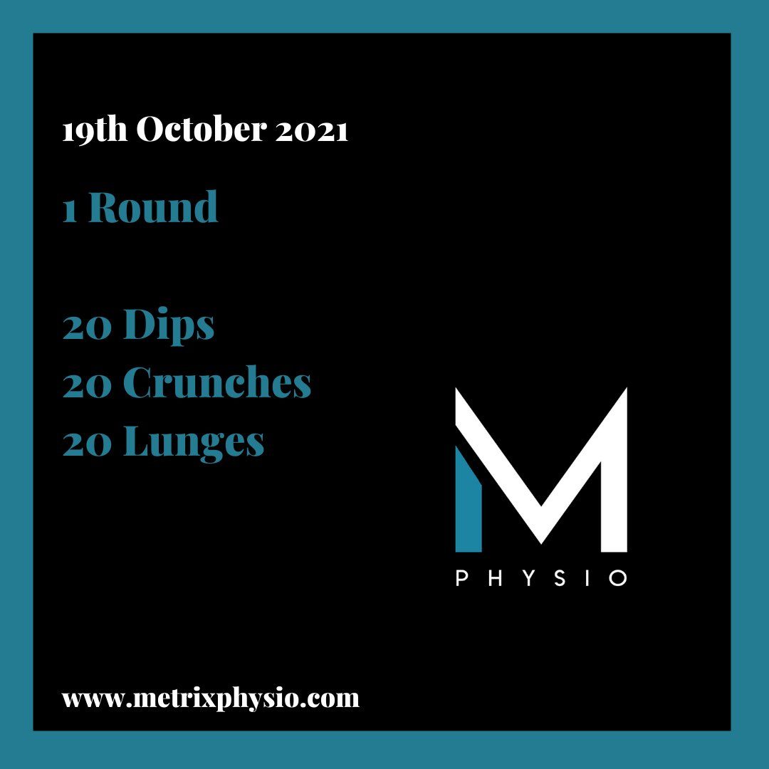 MetrixPhysio's tweet image. Day 19
