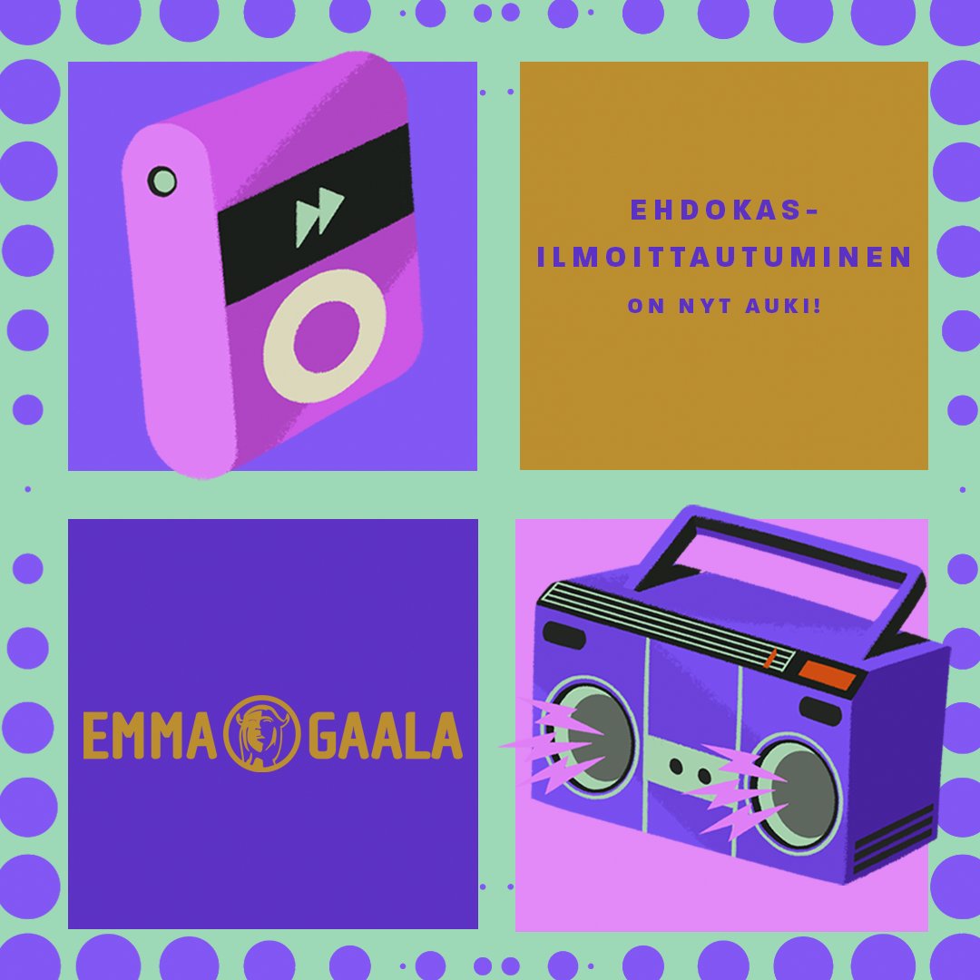 Ansaitseeko oma tai edustamasi julkaisu paikkansa Suomen suurimmassa musiikkigaalassa? 🎙️👏

Ehdota julkaisuasi vuoden 2021 Emma-palkinnon saajaksi osoitteessa: ifpi.fi/emma

Ilmoittautumisaikaa on 1.11. asti! 🎵

#EmmaGaala
#EmmaGaala2022