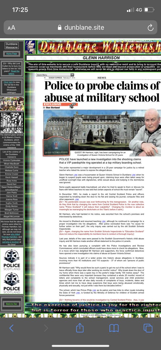jebrittan2's tweet photo. #QueenVictoriaSchool Dunblane Inquiry begins today.
@MinogueTom how deep will a Scottish Child Abuse Inquiry dig into a Ministry of Defence ESTABLISHMENT?
My experience of #SherbornePrep was of a PR/filing exercise. No digging. DfE held over 2,800 documents on RL😡
#CSAWhitewash https://t.co/QXlamCekYn