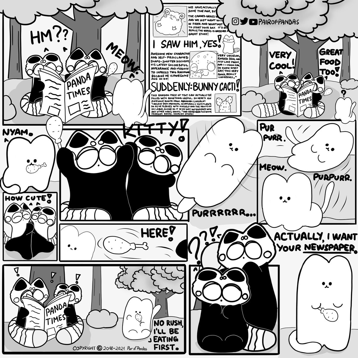 pairofpandas's tweet photo. Cheeky kitty! 🐼🐼🐱📰
🐾
🐾
🐾
#pairofpandas #webcomic #webcomics #webcomicseries #funnycomics #redpandas #pandatimes #comicseries #newspapers #howcute #kittymeow #kittykawaii #kittylife #kittykitty #nyam #catarts #catmeme #catcomics #catcomic #meowcats #digitalcomics #manga https://t.co/q2r77CPZPx