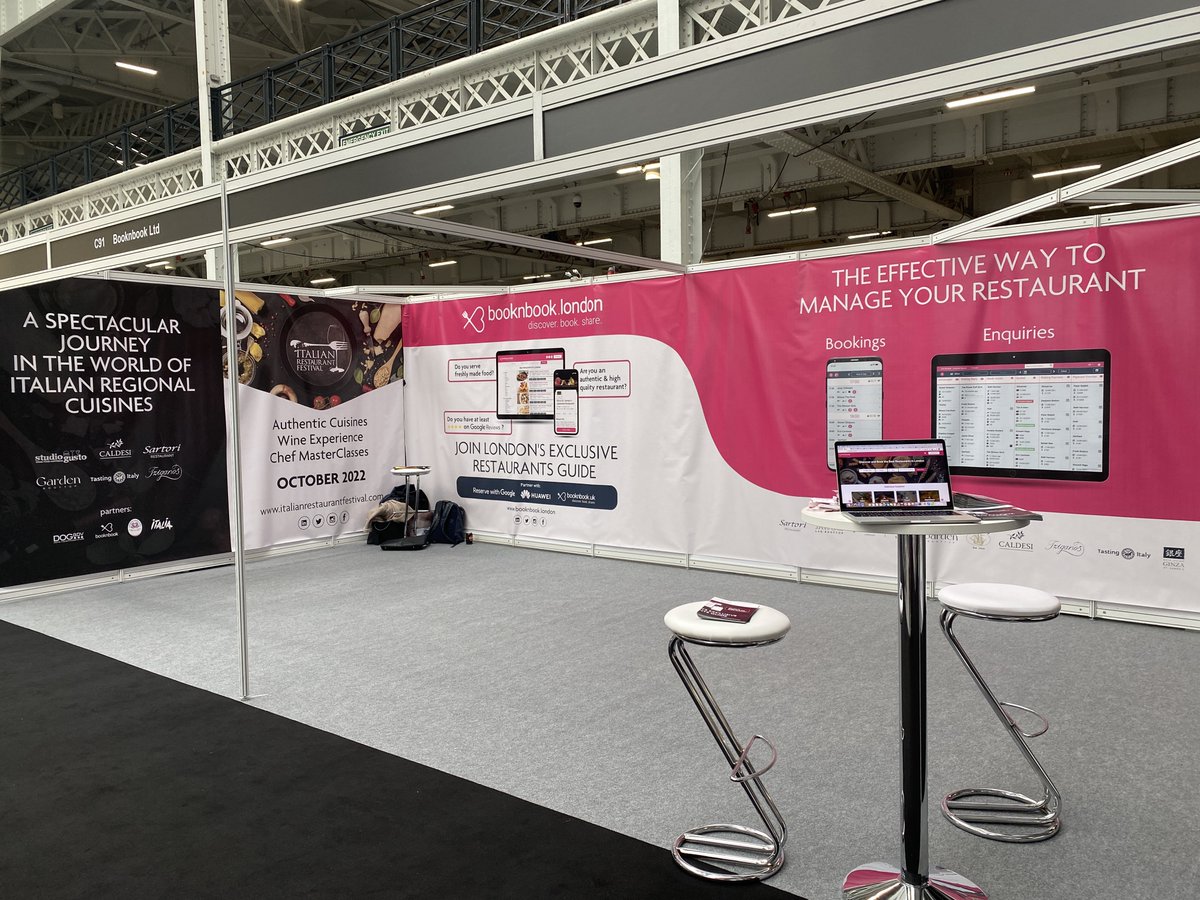 BooknbookSuite's tweet image. Pizza pasta show Day 2! Visit us and discover the future of restaurant management and customer experience!

We are happy to launch an exclusive London restaurants guide! Explore here: booknbook.london

#pizzapastashow #exhibition #foodtech #londonrestaurantguide #london