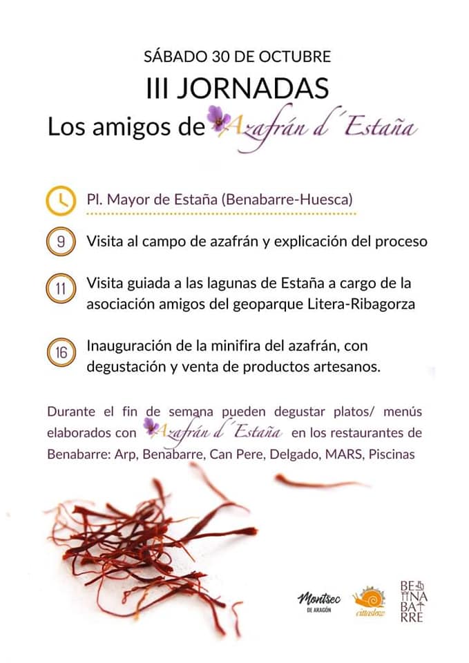 Benabarre_info's tweet photo. Las jornadas del #Azafrán d’Estaña cumplen tres ediciones con una mini feria de producto de proximidad #Montsec con @PorteEstop @quesosbenabarre y mucho mas! via @Benabarre_info https://t.co/8sbD6CKal8 https://t.co/G0pJBQ1fNV