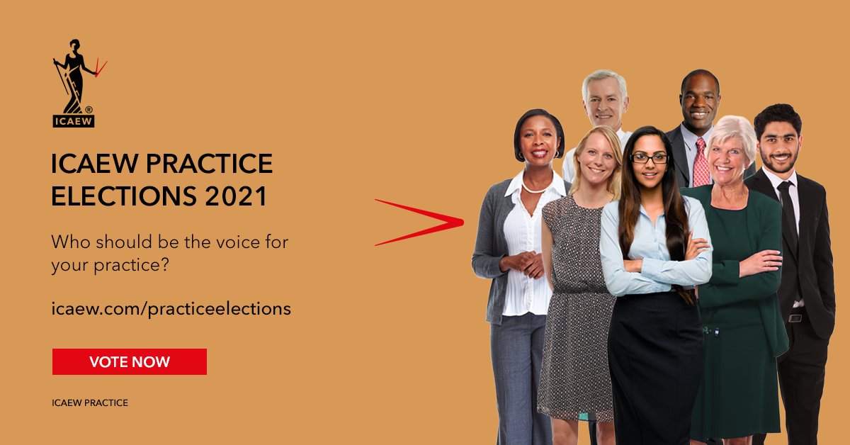 It’s time to vote! Who will represent your practice? See the candidates and cast your vote ->  icaew.com/practiceelecti…

Voting closes at 17:00 on 15 November

#icaew  #practice #electons