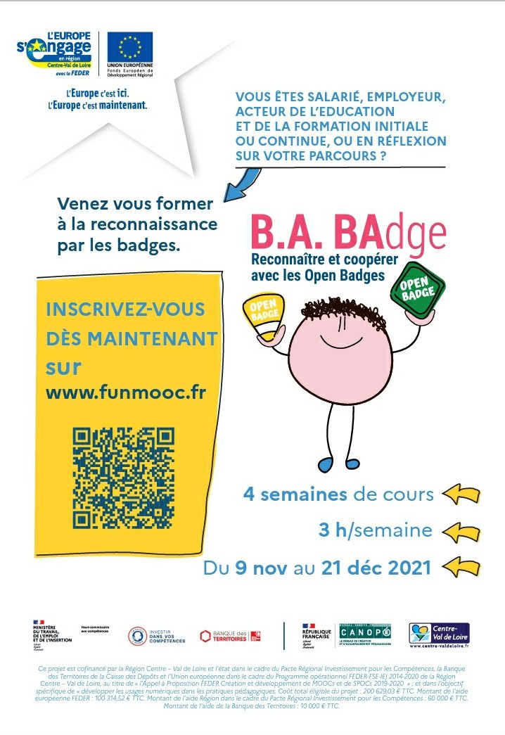 misterppqx's tweet photo. #openbadges @OpenRecognition 
The very first MOOC around open recognition. French only for now. https://t.co/wVO4LsEl5p